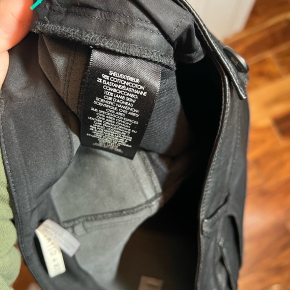 Alice + Olivia Lamb Skin & Corduroy Flare Jeans - Picture 6 of 7